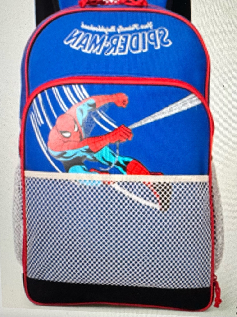Marvel Spiderman Kids Blue and Red Lab- Backpack
